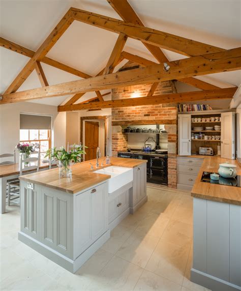 Kitchen In Barn Conversion Rutland Leicestershire Campagne Cuisine Autres Périmètres