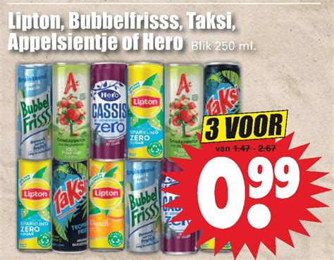 Bubbelfrisss Fruitdrank Frisdrank Folder Aanbieding Bij Dirk Details