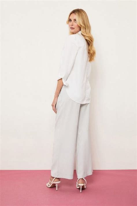 Trousers Elasticated Wide Leg Trousers Wallis