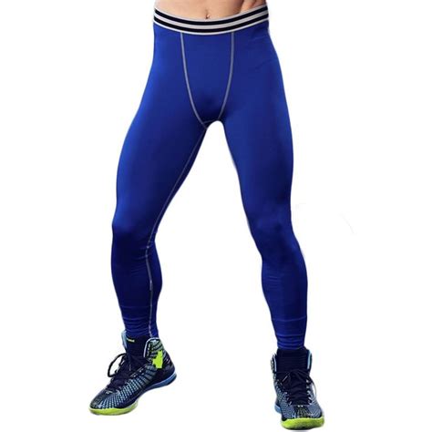 Mens Basketball Compression Tights Dry Cool Sports Pants Baselayer