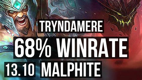 Trynda Vs Malph Top 68 Winrate 6 Solo Kills Kr Master 13 10