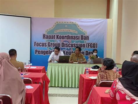 Rapat Koordinasi Dan Focus Group Discussion Fgd Pengelolaan Keuangan