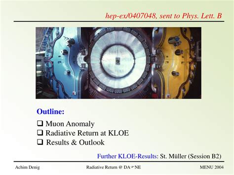 Ppt Measurement Of The Hadronic Cross Section Via Radiative Return At