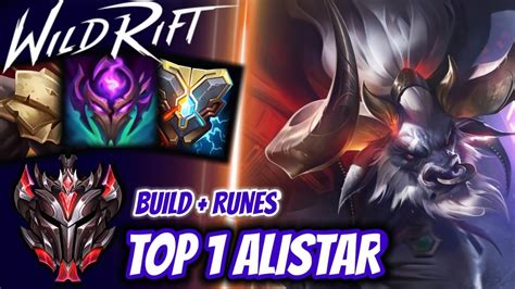 Wild Rift Top 1 Alistar Grandmaster Full Ranked YouTube