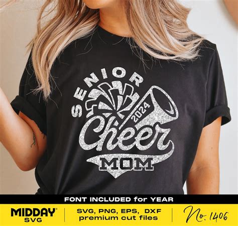 Senior Cheer Mom 2024 Svg Png Dxf Eps Ai Cheer Mom Shirt Png Cricut