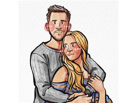 Custom Couple Illustration In A Watercolor Style Upwork