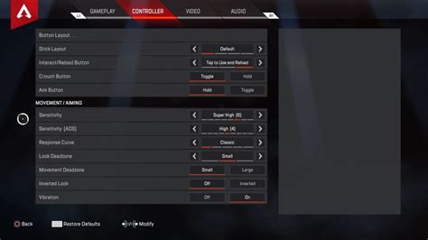 Best Apex Legends Controller Settings Presets Sensitivity More