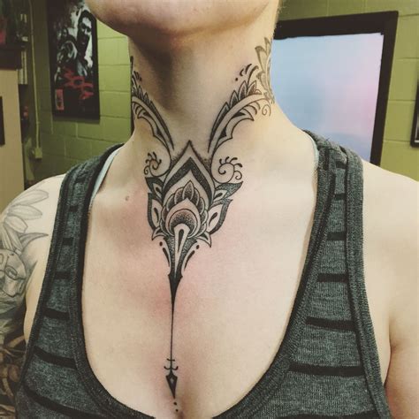 Neck Ink Front Neck Tattoo Neck Tattoos Women Neck Tattoo