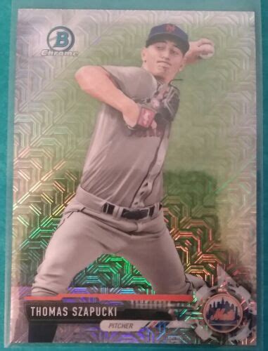 Bowman Chrome Prospects Mega Box Mojo Refractor Thomas Szapucki