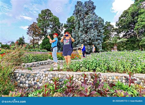 Batumi, Georgia, August,02, 2019. Tourists Visiting the Botanical Park ...