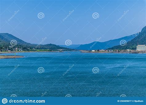 A View Towards The Harbour Entrance Of Juneau Alaska Stock Image