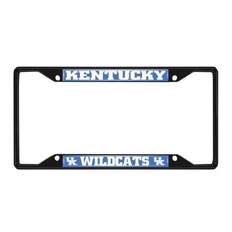 University Of Kentucky License Plate Frame Black Fanmats Sports