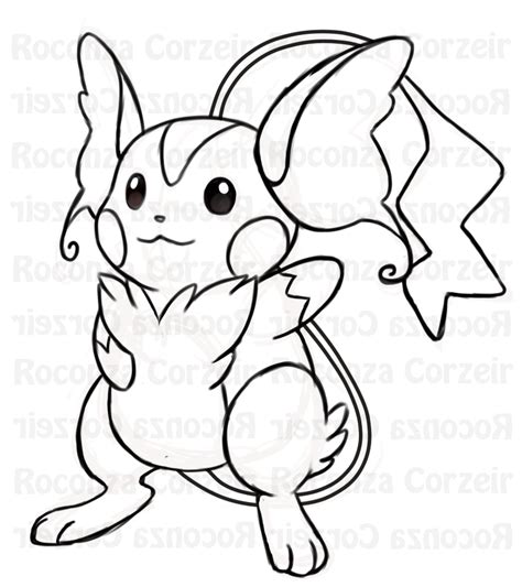 Raichu Drawing At Getdrawings Free Download