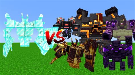 Diamond Ignis Vs L Ender S Cataclysm Bosses Minecraft Mob Battle