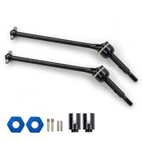 Black Steel CVD Drive Shafts For Traxxas 1 10 Slash 4x4 Rustler 2WD RC