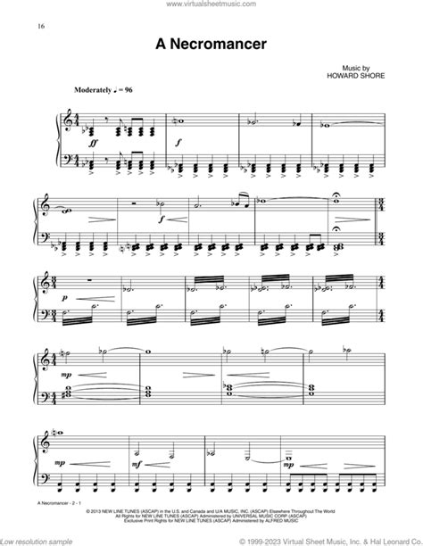 A Necromancer From The Hobbit The Desolation Of Smaug Sheet Music