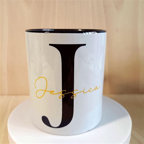 Taza Personalizada Inicial Y Nombre Nosovi Design