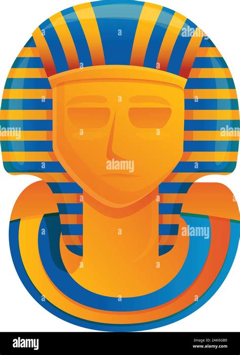 Pharaoh monument icon. Cartoon of pharaoh monument vector icon for web design isolated on white ...