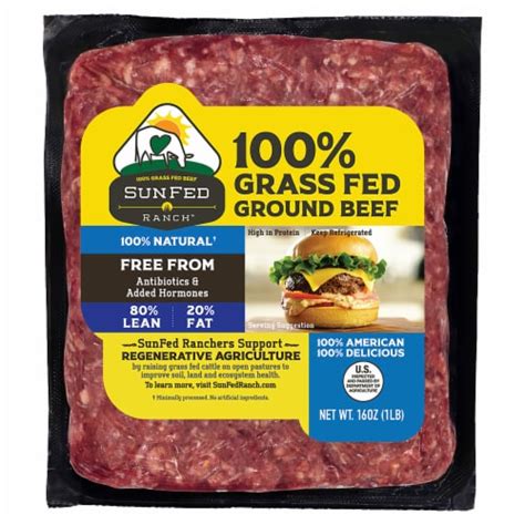 Sunfed Ranch Grass Fed Lean Ground Beef Oz Ralphs