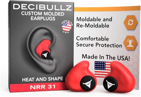 Amazon Decibullz Custom Molded Earplugs Db Highest Nrr