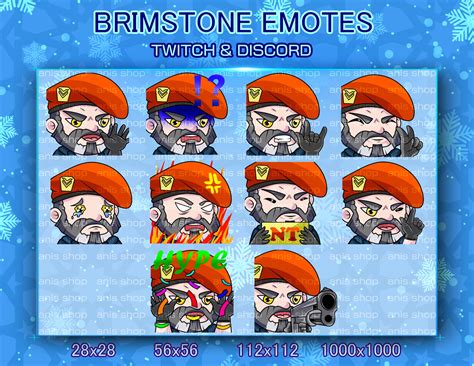 Valorant Brimstone Emotes Valorant Brimstone Cute Valorant Etsy México