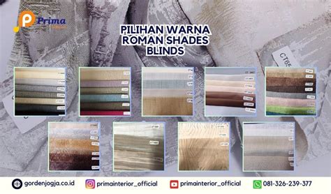 Roman Shade Blind Dan Roman Bar Blind Mataram Solusi Elegan Untuk