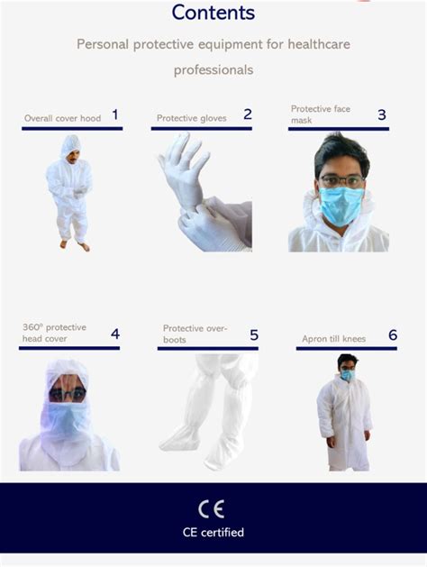 Universal Size Non Disposable Ppe Kit With Sterilization Products In