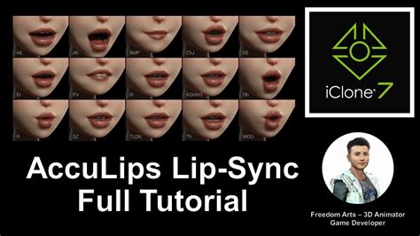 Acculips Lip Sync Tutorial Iclone And Character Creator Youtube