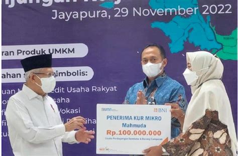 Wapres Ma Ruf Amin Serahkan KUR UMKM Di Jayapura JPNN Papua