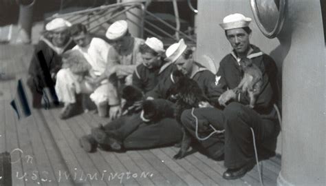 Vintage Negative Sailors Relax On The Uss Wilmington Circa 1912