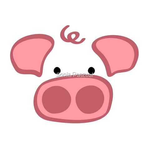 "Piggy Face" by Sonia Pascual | Redbubble