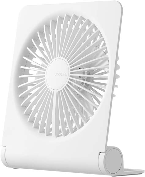 JISULIFE Small Desk Fan Portable USB Rechargeable Fan 160 Tilt