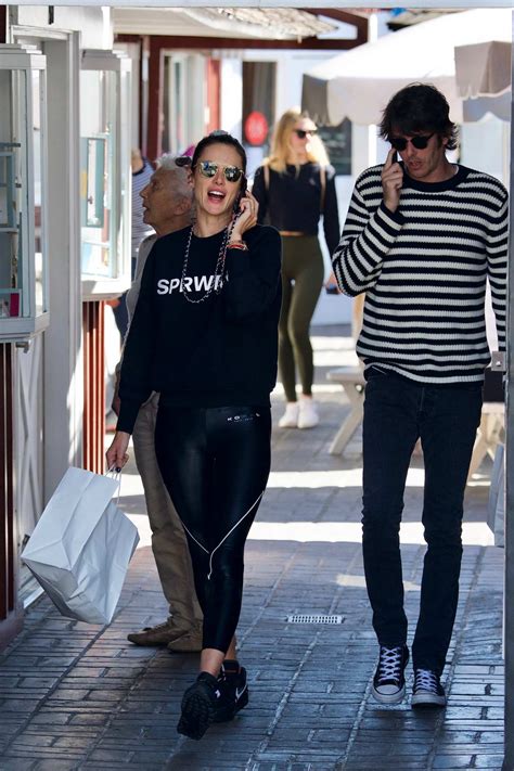 Alessandra Ambrosio and Nicolo Oddi grabs lunch before some shopping at ...