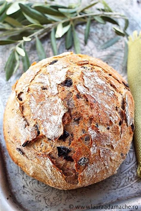 Paine Rustica Cu Masline Retete Culinare Laura Adamache Olive Bread