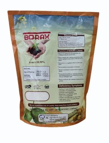 Brown Powder Borax Micronutrient Fertilizers Target Crops Vegetables Packaging Size 1 Kg At