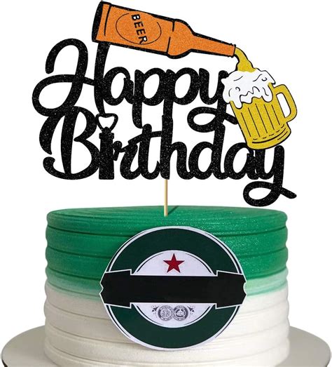 Baking Accs And Cake Decorating Cake Toppers Beer Display Cheers Happy Birthday Cake Topper With