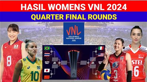 Hasil Quarter Final Womens VNL 2024 JEPANG DAN BRAZIL KE BABAK