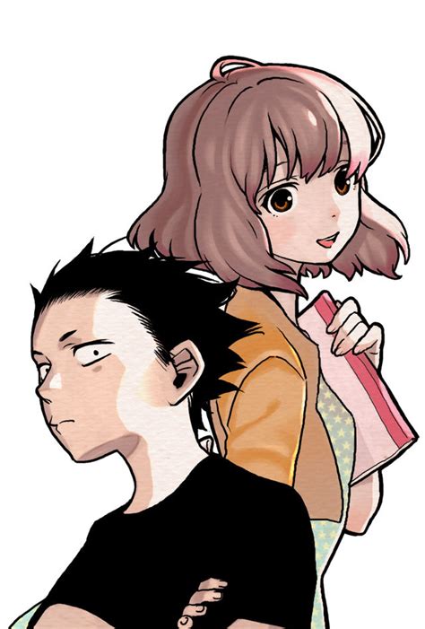 Nishimiya Shouko And Ishida Shouya Koe No Katachi Drawn By Ooima