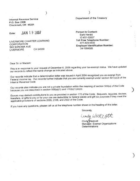 Irs C Determination Letter Sle Infoupdate Org