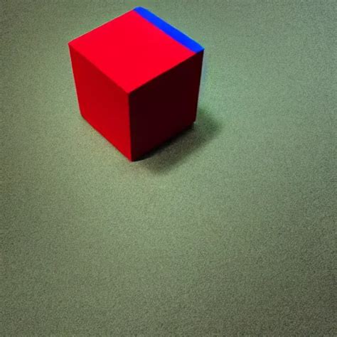 A Red Cube Under A Blue Sphere Stable Diffusion Openart