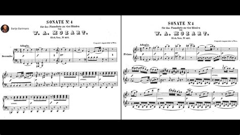 Mozart Sonata For Piano Hands In F Major K Haebler