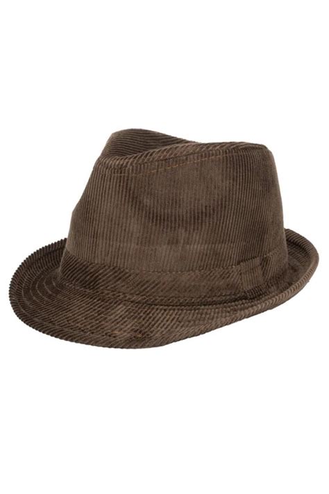 Jacob Corduroy Fedora Hat 100 Cotton Fedora Hats For Men