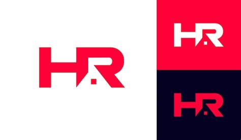 Premium Vector Letter Hr Logo With House Roof