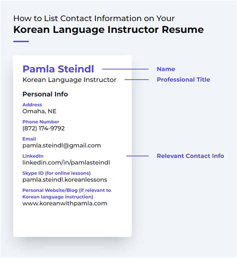 Korean Language Instructor Resume Examples And Templates