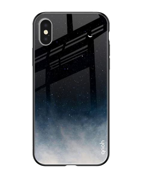 Buy Aura Printed Premium Glass Cover For IPhone X Shock Proof