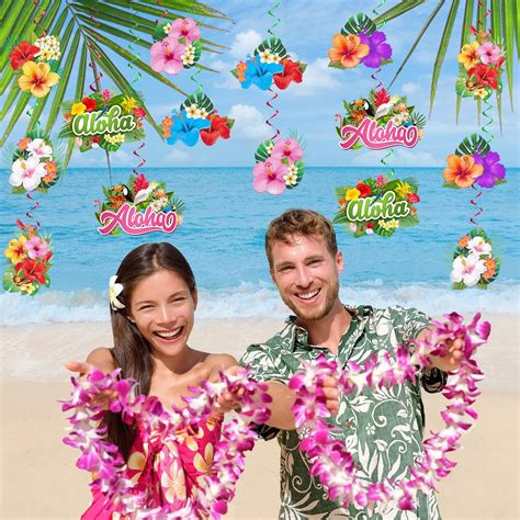 Hawaiian Luau Party Decorations Hanging Swirls No Diy Luau Party