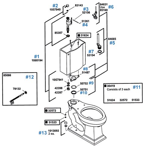 Kohler Devonshire Toilet Repair Parts