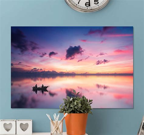 Lake Sunset Landscape Wall Art Tenstickers