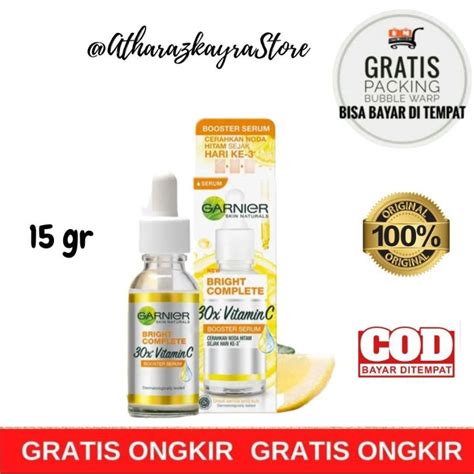 Serum Wajah Garnier Bright Complete Booster Serum X Vtamin C Ml