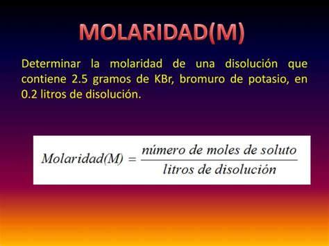 Molaridad Ppt